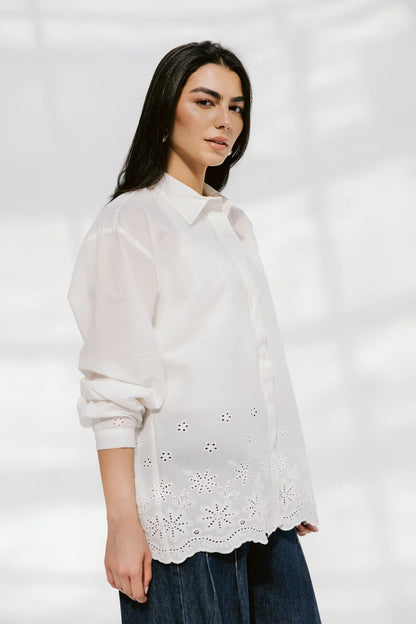 Starfish shirt - Peach and mint