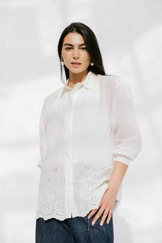 Starfish shirt - Peach and mint