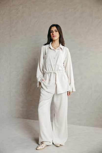 The Rayé Set pearl white - peach and mint