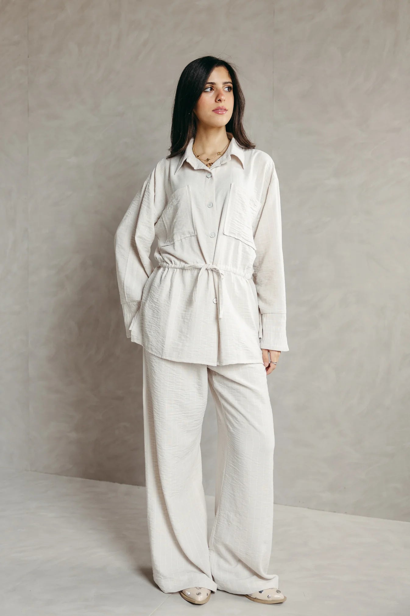 The Rayé Set pearl white - peach and mint