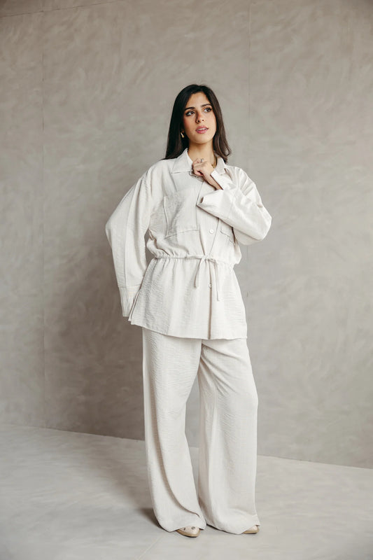 The Rayé Set pearl white - peach and mint