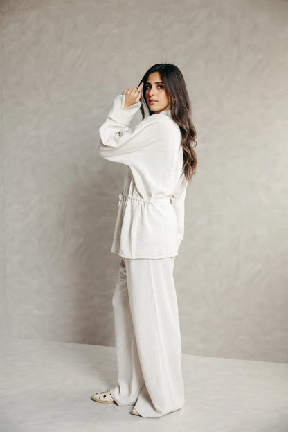 The Rayé Set pearl white - peach and mint