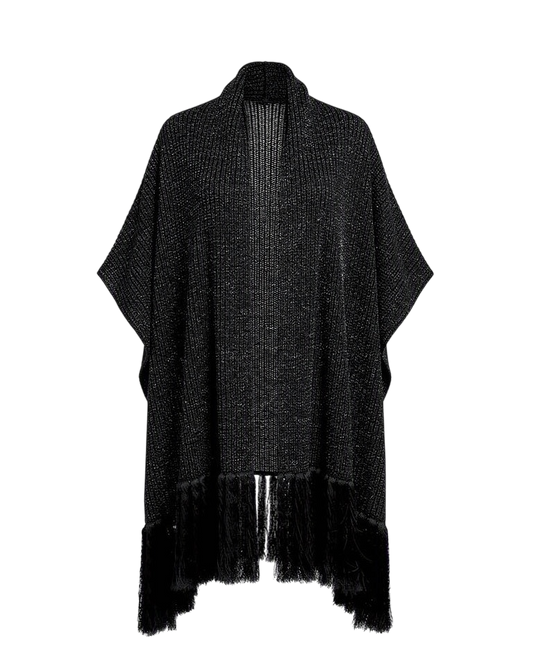 shimmery Fringes Shawl - Taj Sisters