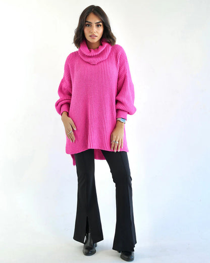 Knit oversized pullover - Sara Salama