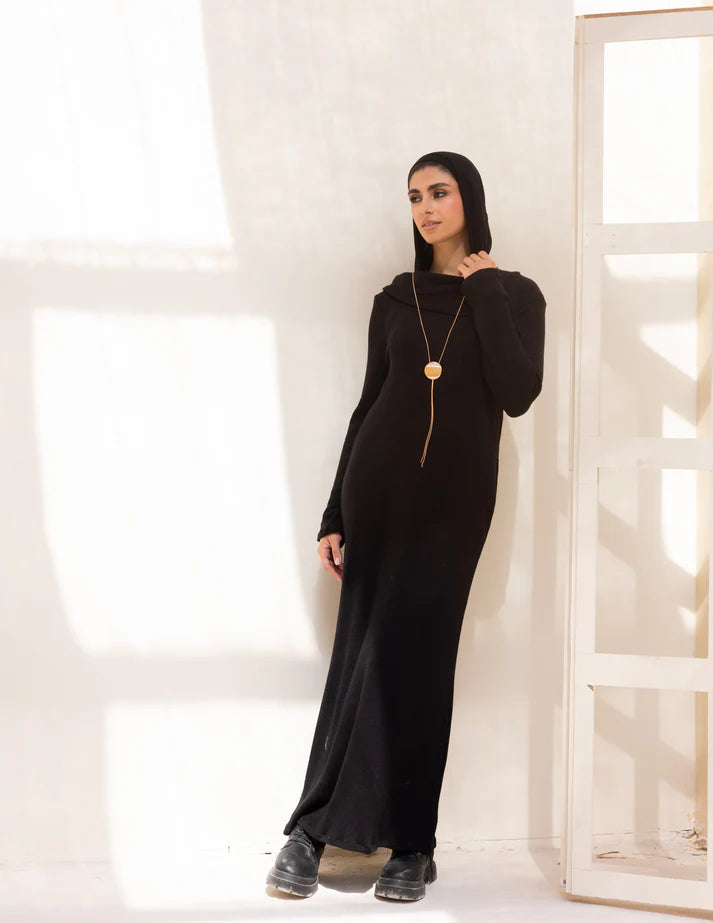 Knitted wideneck dress - Yasofia