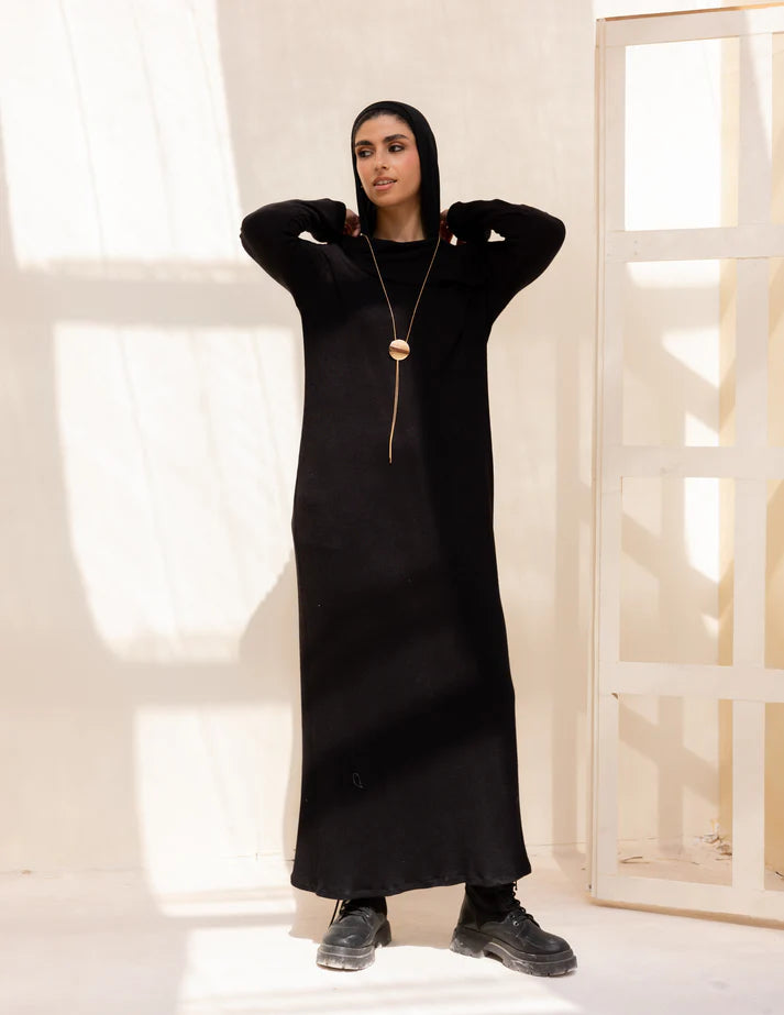 Knitted wideneck dress - Yasofia