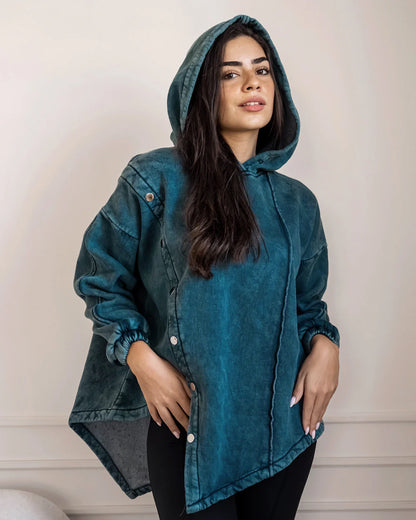 Acid washed sweatshirt - Sara Salama