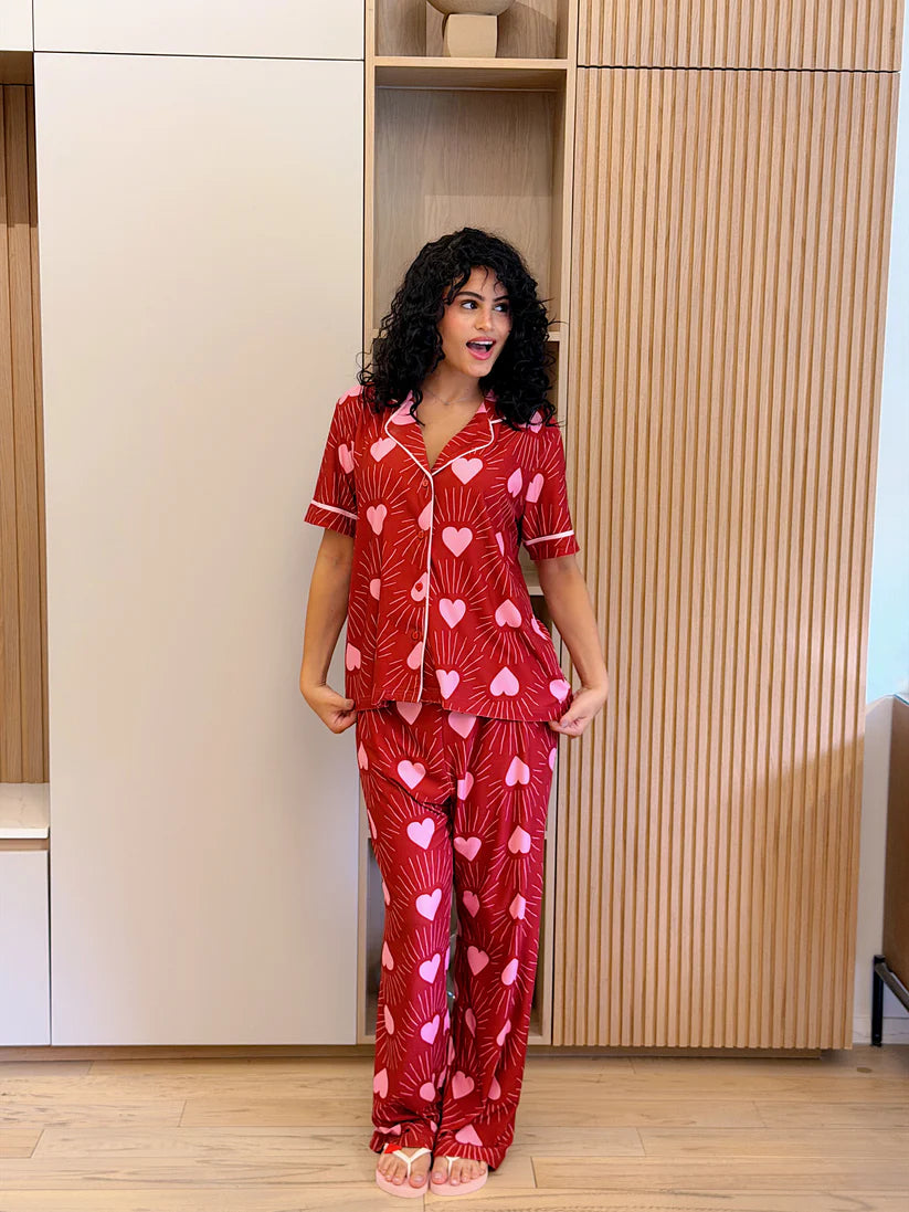CLUB IN RED BUTTON WITH SHIRT - NK Designs