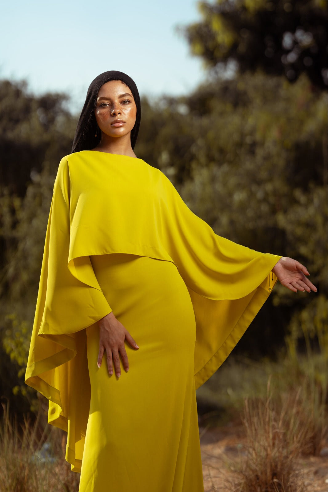 luna yellow dress