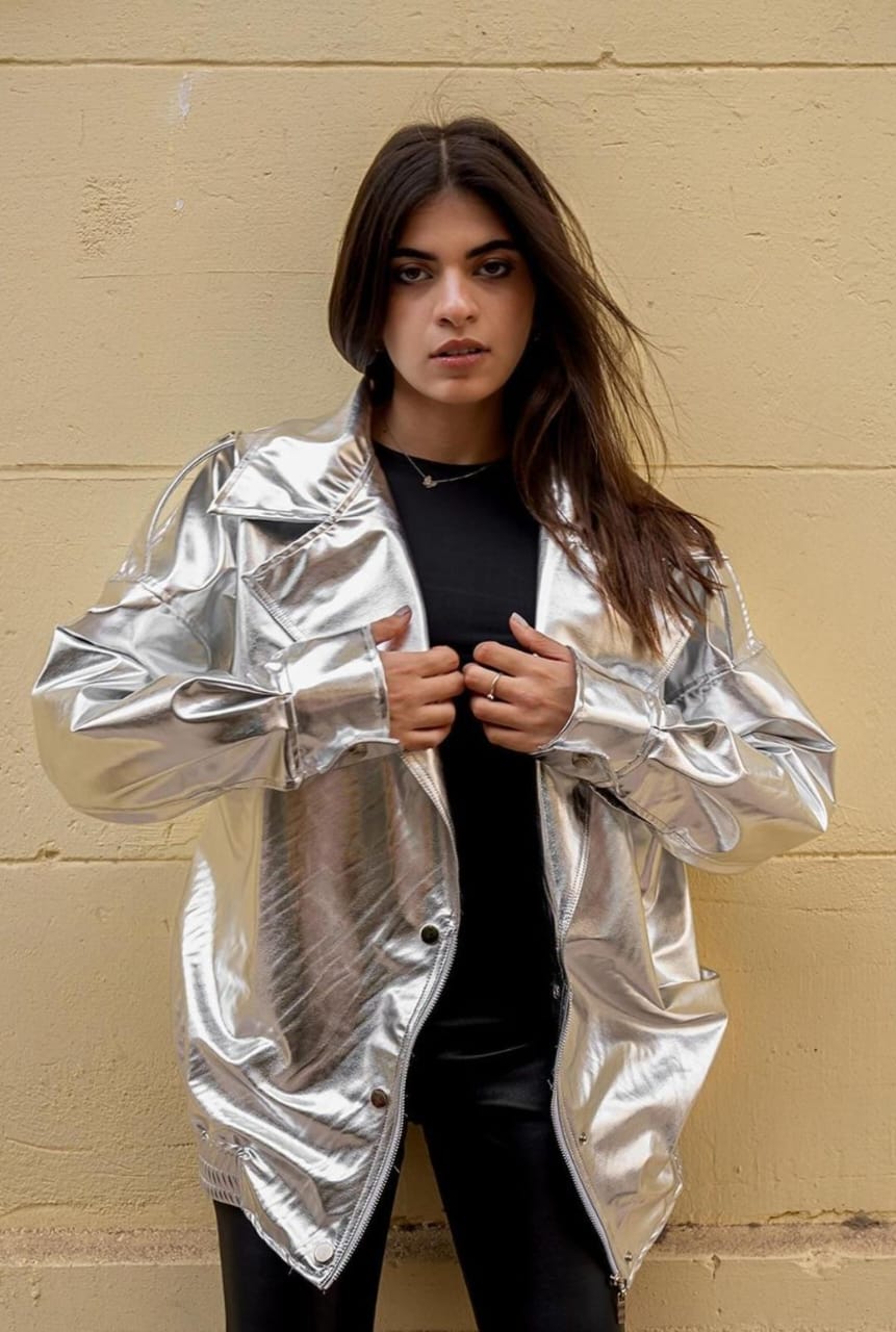 Metalic jacket silver