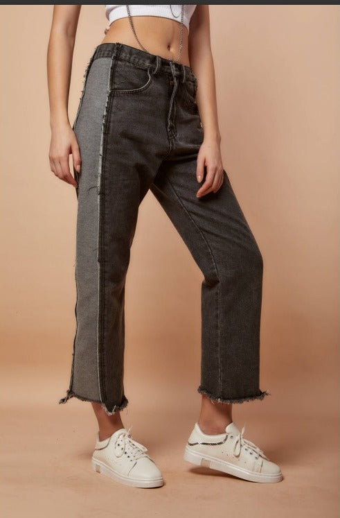 Side Fringes Jeans - Nahla ElAlfy