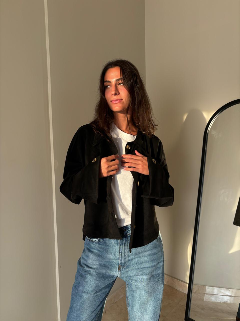 Suede button shirt - Honna