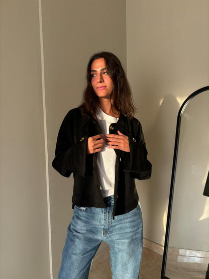 Suede button shirt - Honna