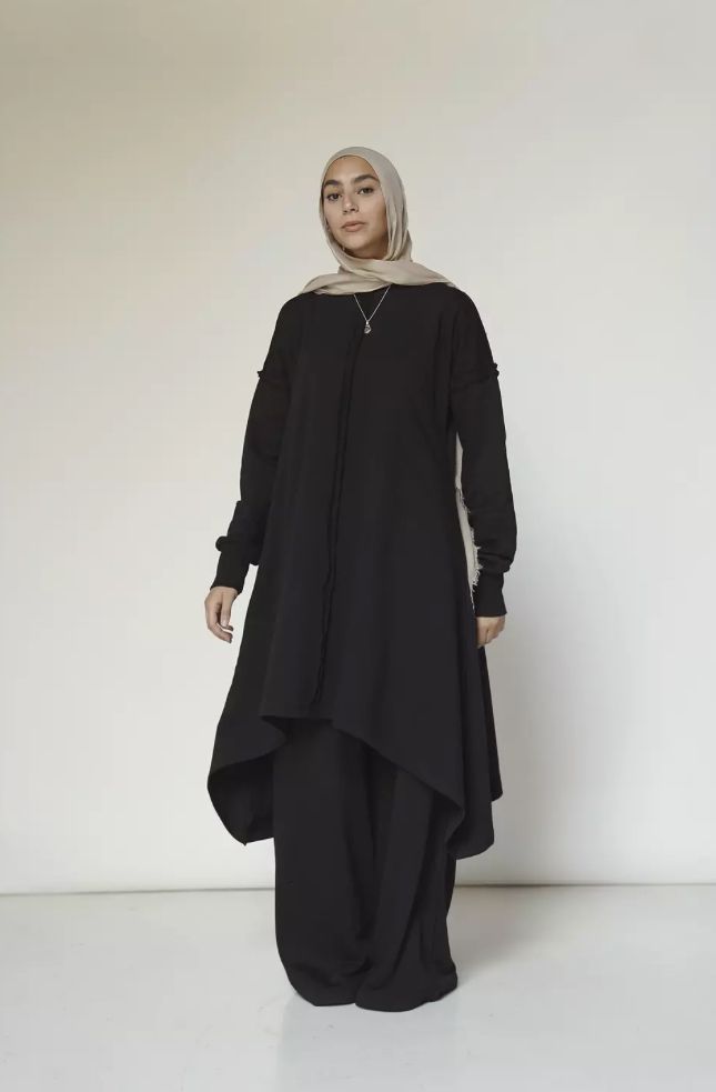High low melton set - Modesty Abaya