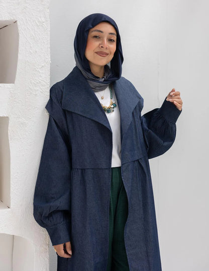 Trendy denim cardigan - Hijab festival
