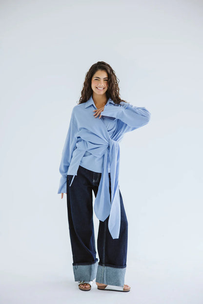 studded wrapped in a dream top - Amalia