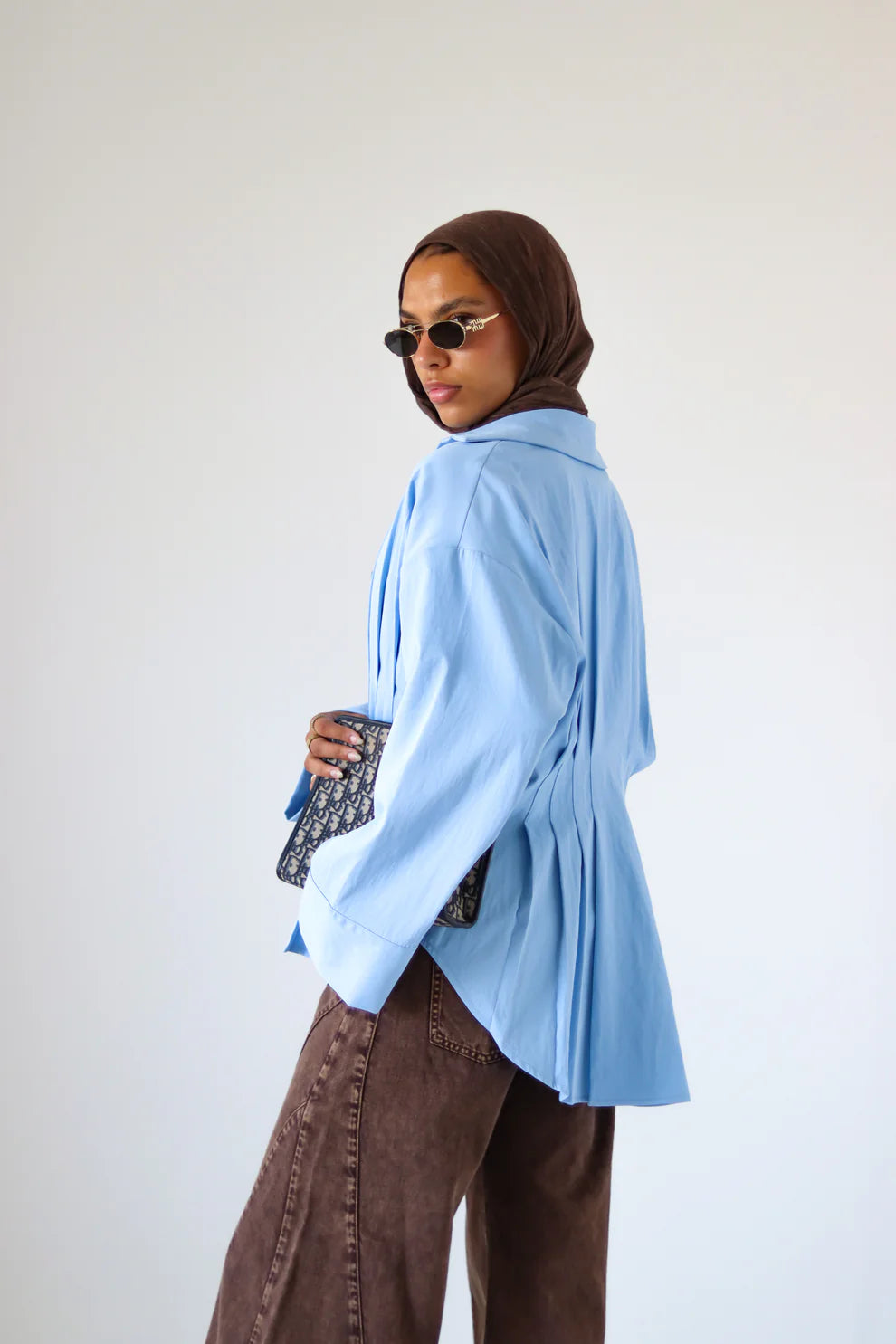 Pleated Round Shirt - Zeyylan