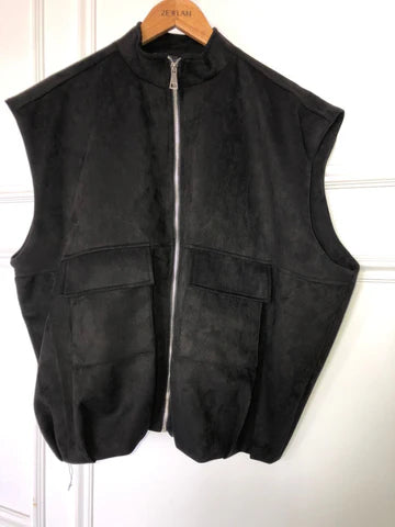 Bomber Suede Vest - Zeyylan
