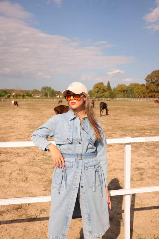 Denim trench coat - Magazin