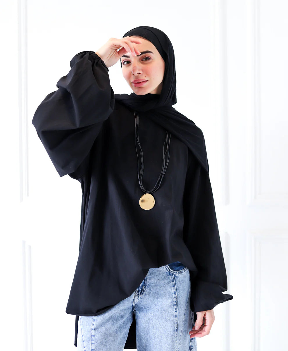 Balloon Sleeves Top - Zeyylan