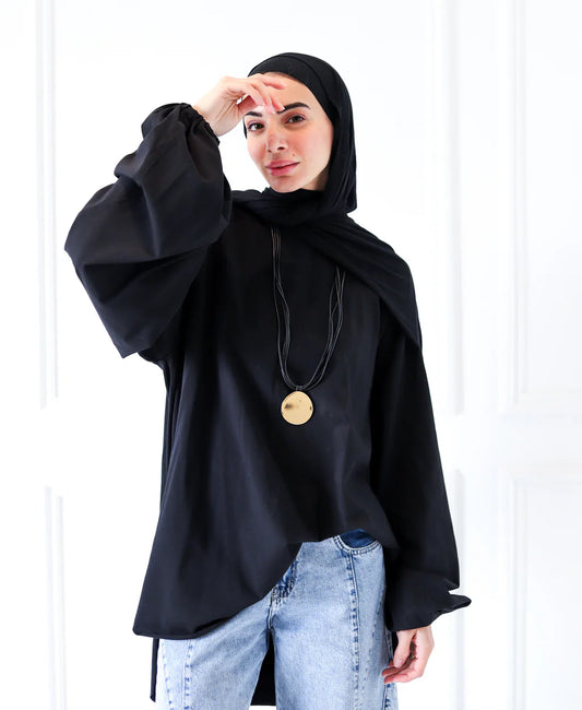 Balloon Sleeves Top - Zeyylan
