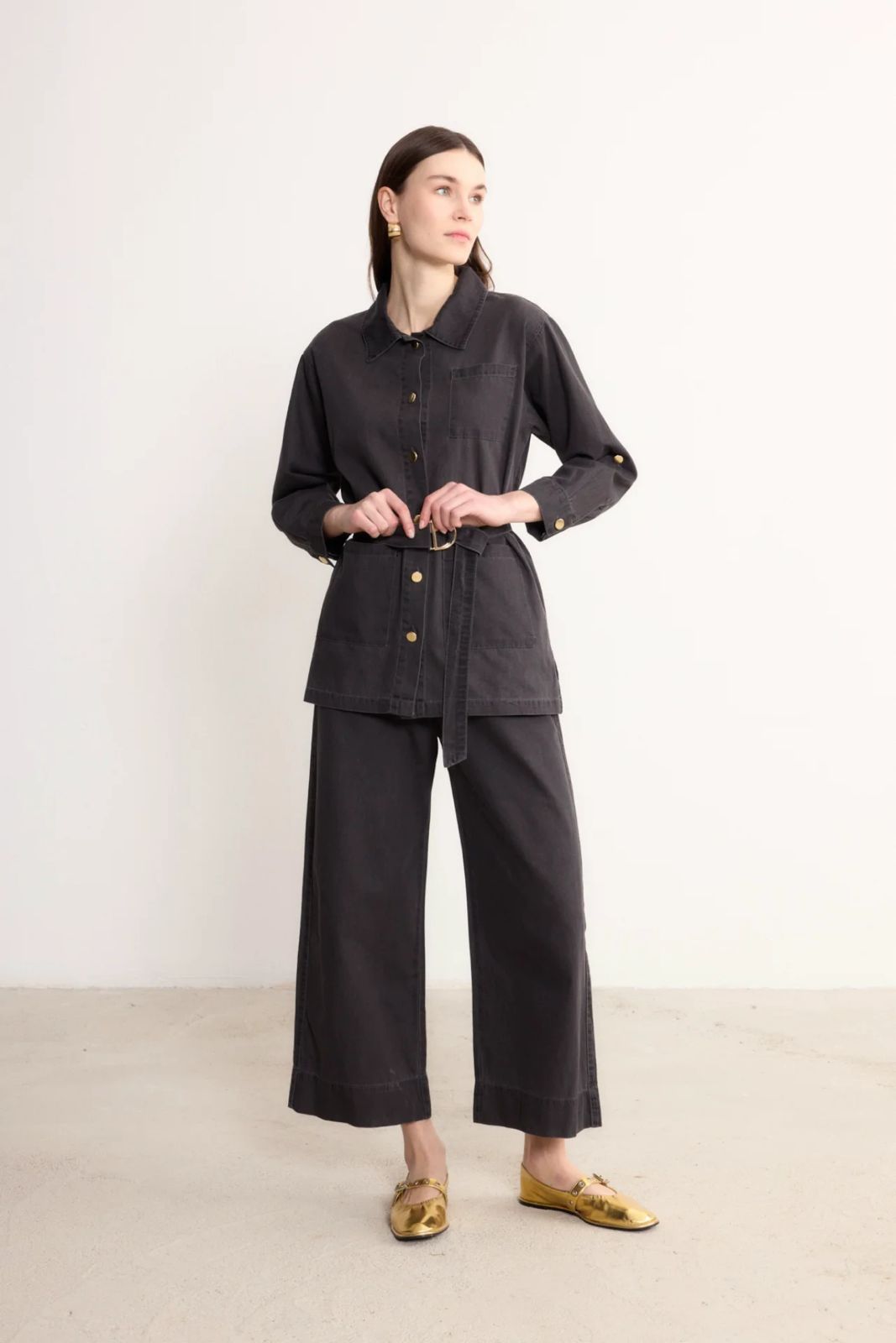 Denim set with belt - Magazin