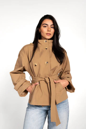 The lined crop coat - Nawara
