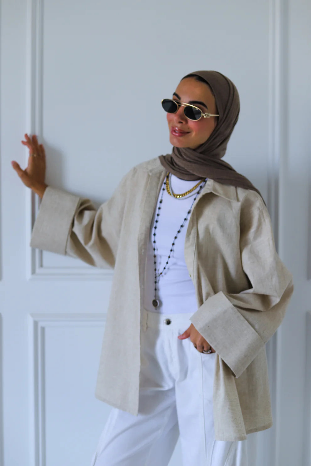 luna linen shirt - zeyylan