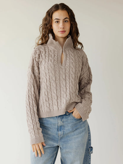 Cozyy Cable Sweater - ASCIA