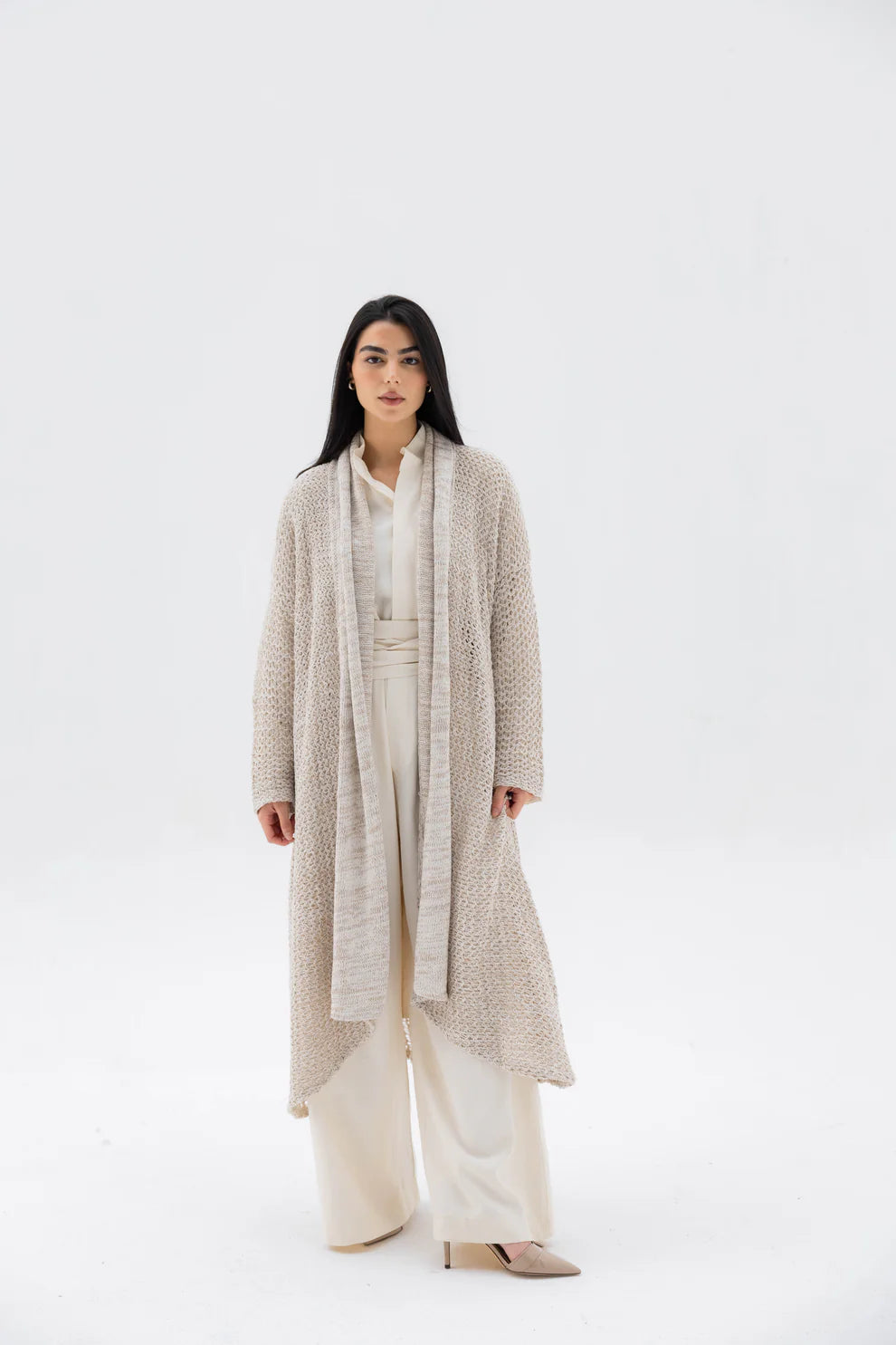 The Haze Cardigan - Peach and mint