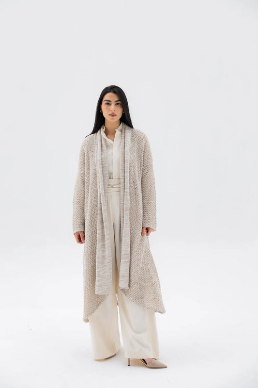 The Haze Cardigan - Peach and mint