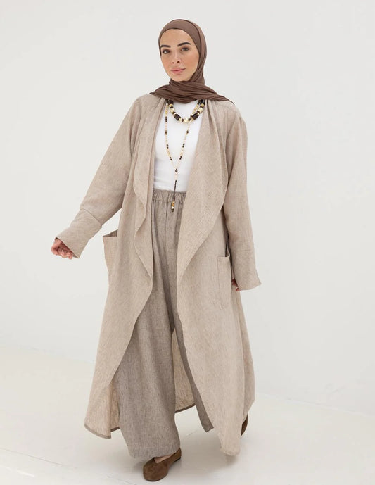 Flow Linen cardigan - Hijab Festival