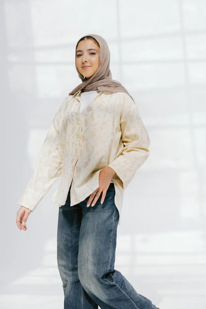 The beach breeze shirt - Peach and mint