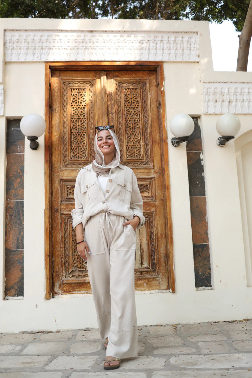 Linen wide Pants - Taji