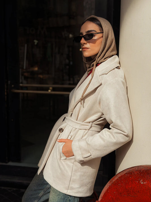 Short suede coat - CAJ