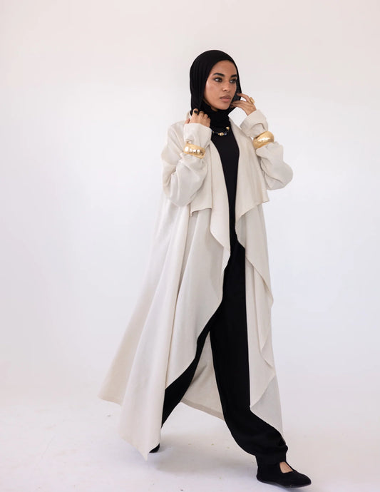 Zyra Linen Cardigan - Khadija Hijab