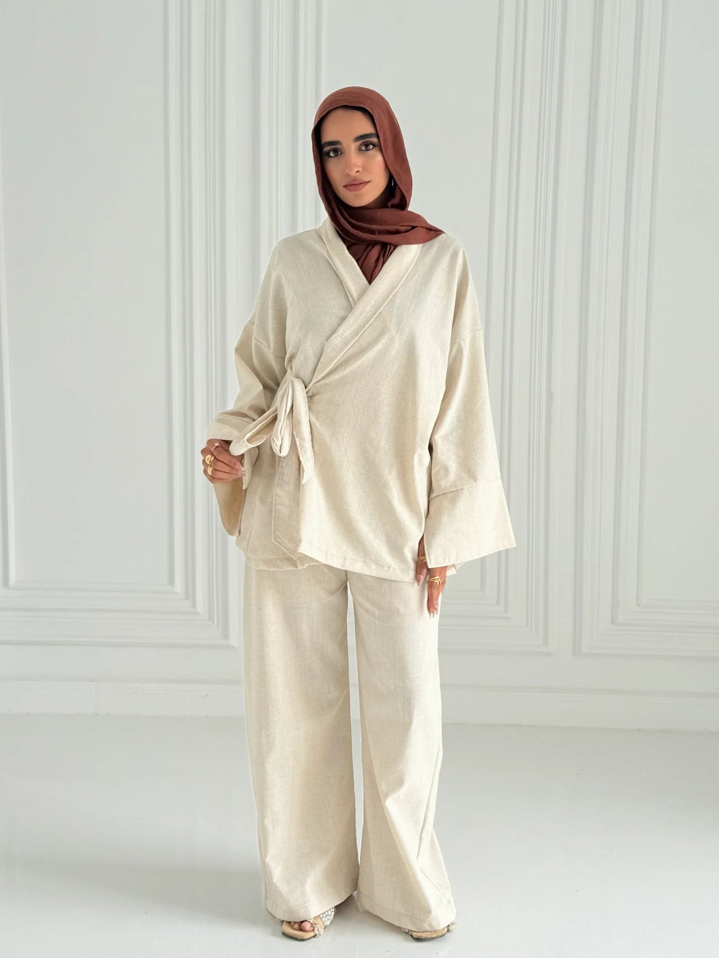 Wrapped in lace set - Khadija Hijab