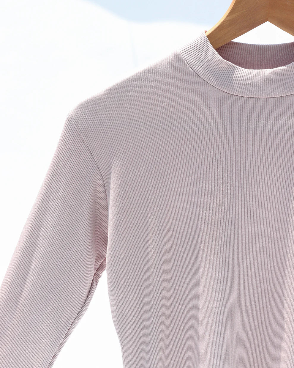 Plain long sleeve cotton basic - Dress in samra
