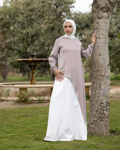 Long silk blouse Code 82 - The cape