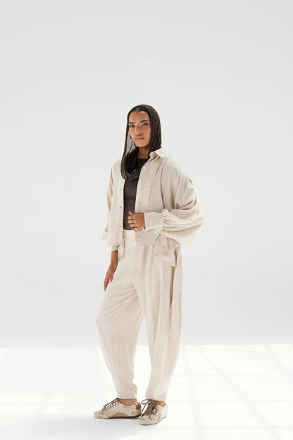 Linen butttoned Shirt - Taj sisters