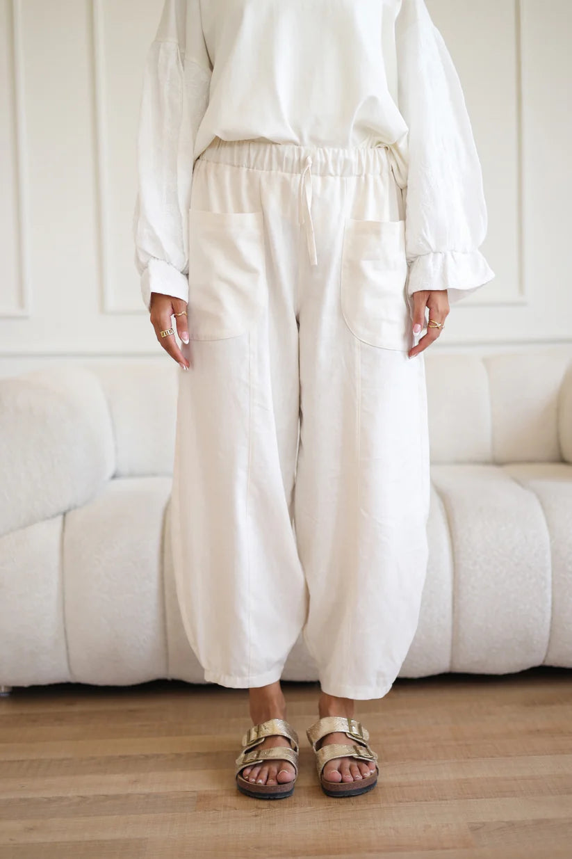 Ballon linen pants - Sirius
