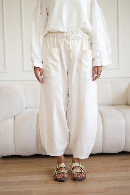 Ballon linen pants - Sirius