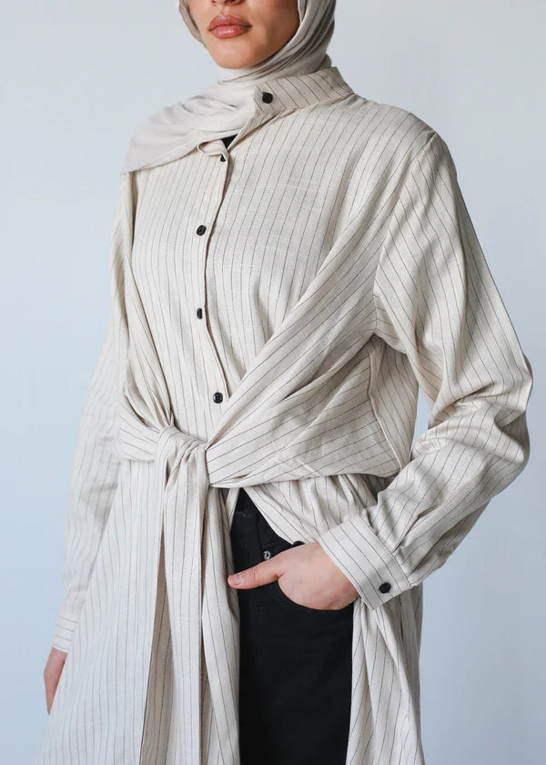 The striped muse shirt - Modesty abaya