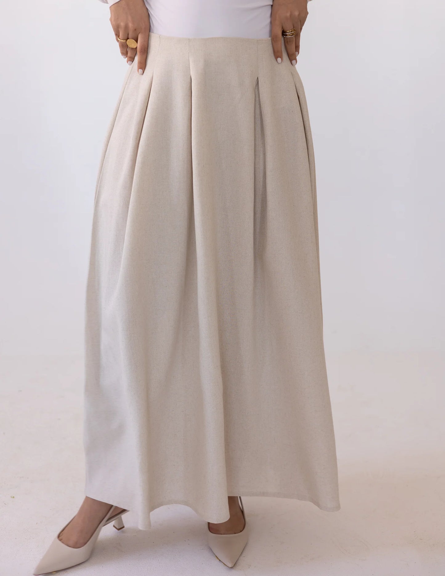Darts Linen skirt - Khadija Hijab