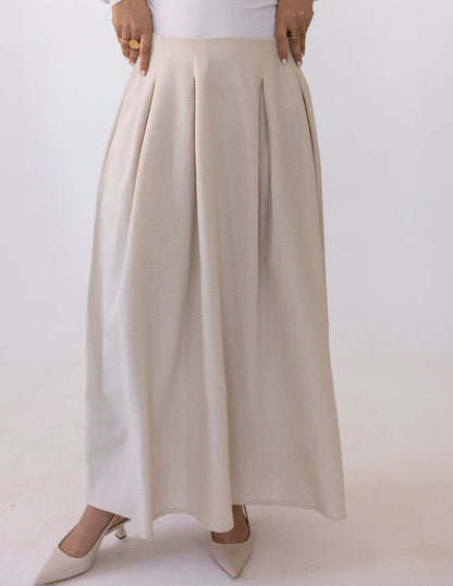 Darts Linen skirt - Khadija Hijab