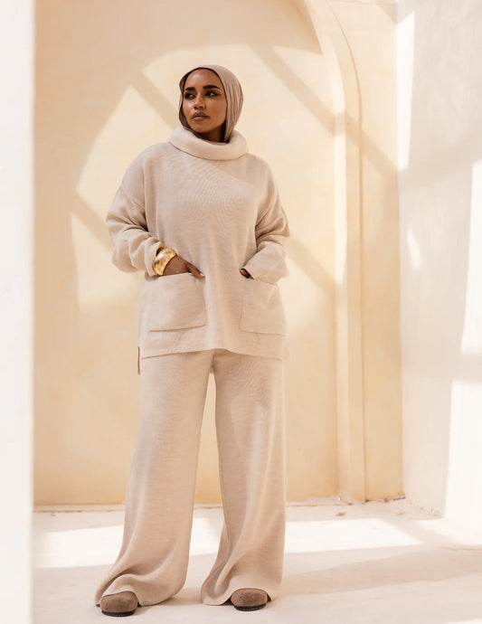 Kniited pocket Set - khadija hijab