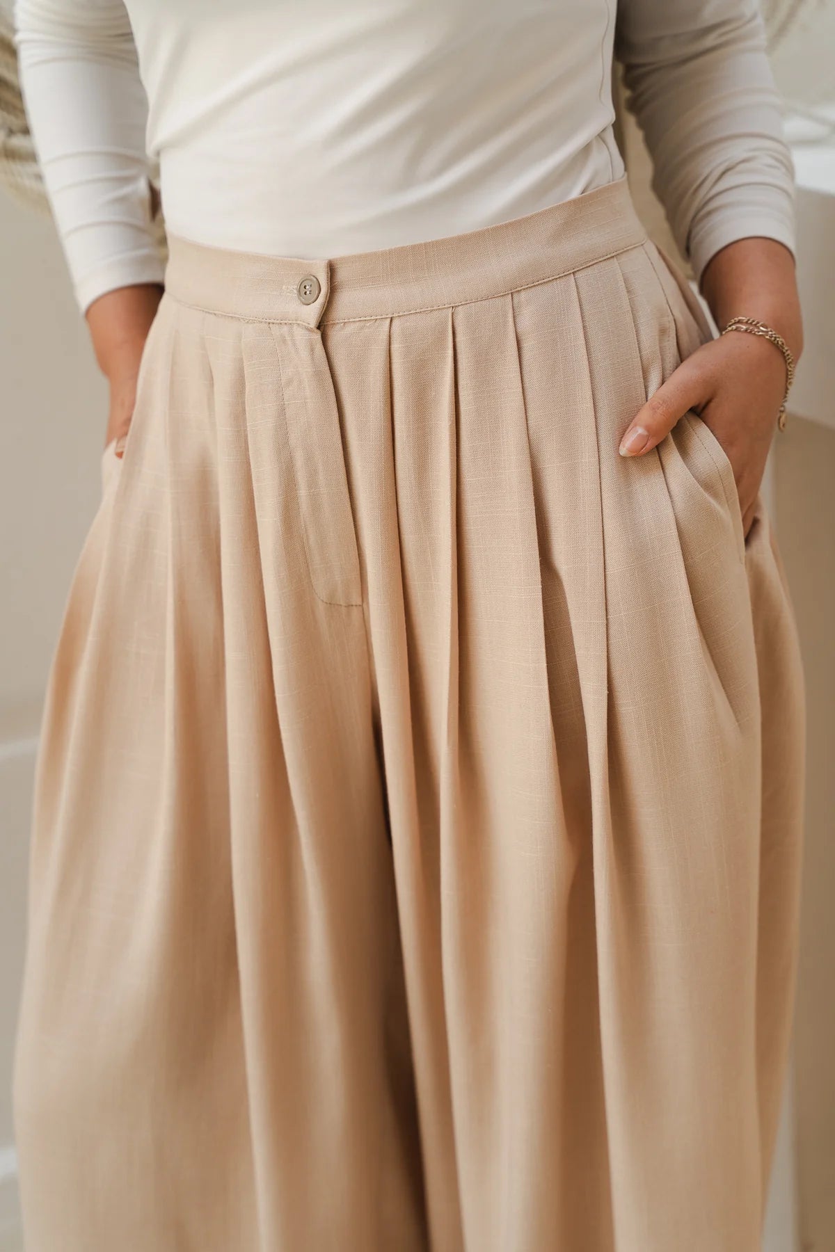 Day light linen pants - Double anne