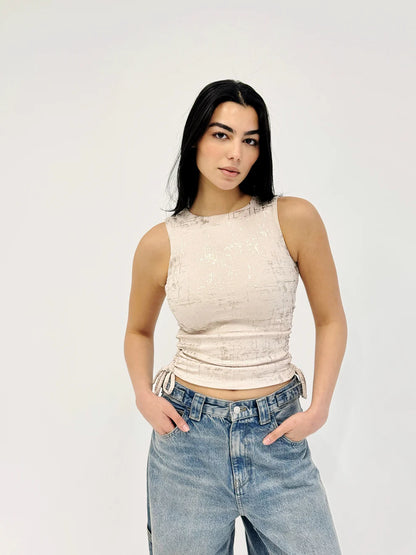 Adjustable giled tank top - Tamaa
