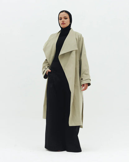 Timeless long trench coat - Double anne