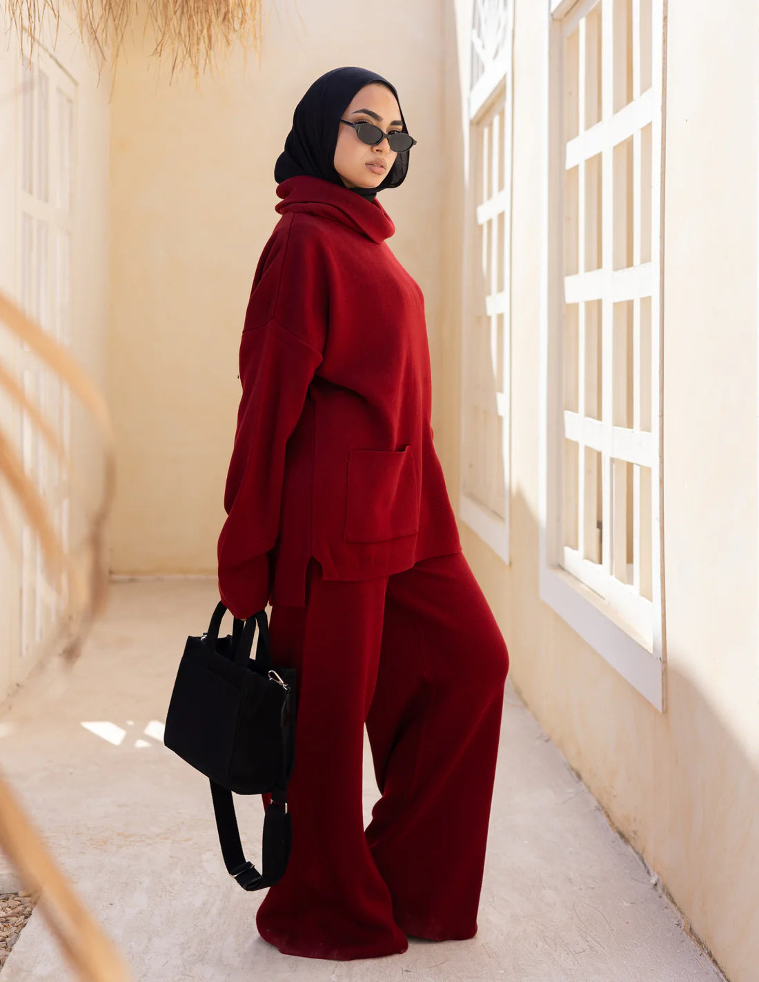 Kniited pocket Set - khadija hijab